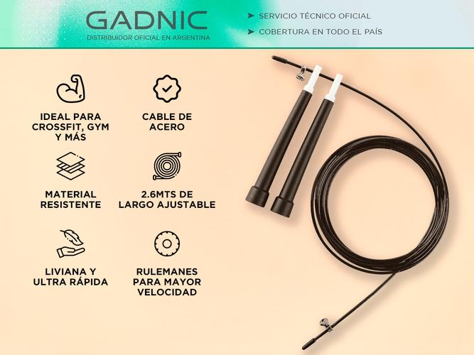 Soga De Saltar Gadnic Speed Rope Metalica - 1