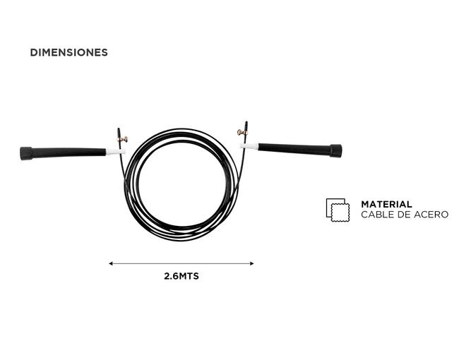 Soga De Saltar Gadnic Speed Rope Metalica - 4