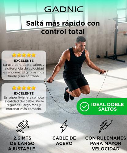 Soga De Saltar Gadnic Speed Rope Metalica - 1