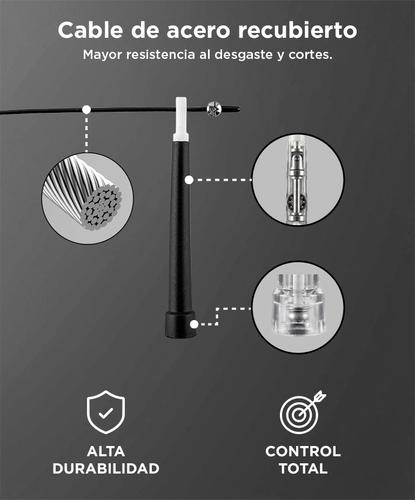 Soga De Saltar Gadnic Speed Rope Metalica - 3