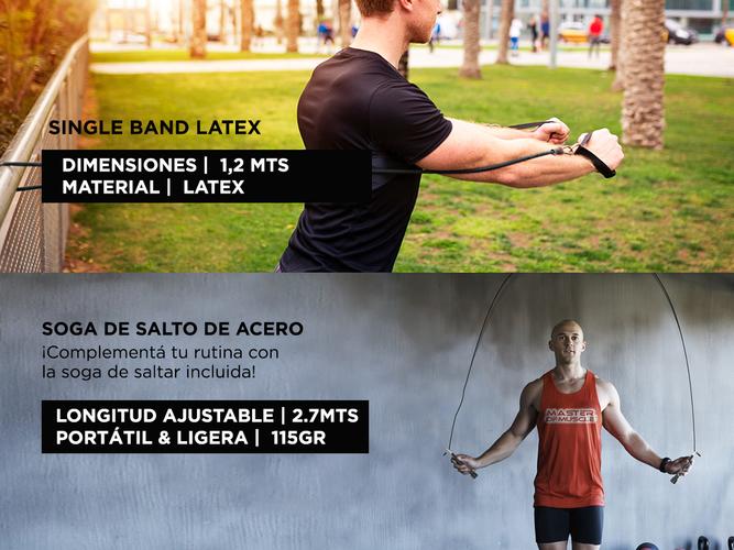Kit Entrenamiento Gadnic Funcional Bandas + Paracaidas + Sogas + Escalerita - 3