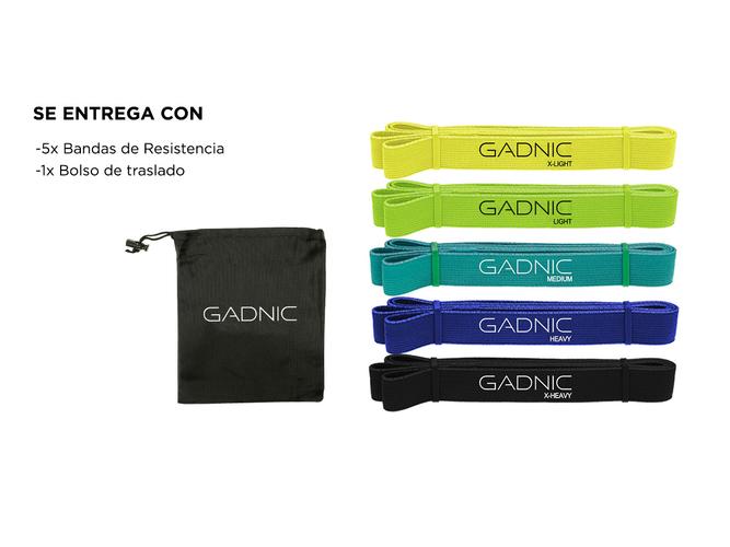 Kit 5 Bandas Isométricas Largas GADNIC POLYESTER - 5