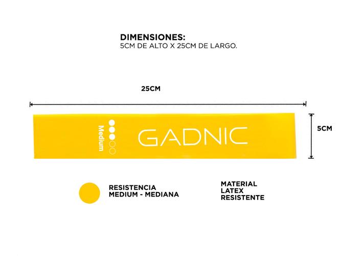 Banda De Resistencia Gadnic Latex Medium - 2