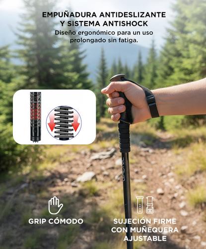 Kit Bastones Trekking Gadnic Telescopico Antishock - 3