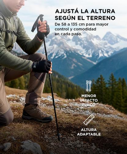 Kit Bastones Gadnic Para Trekking Senderismo Antishock  - 2