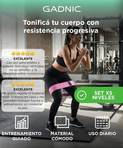 Set x5 Bandas Elásticas Gadnic Isométricas - 1