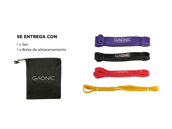 Juego de 4 Bandas de Resistencia GADNIC Para Ejercicio - 5