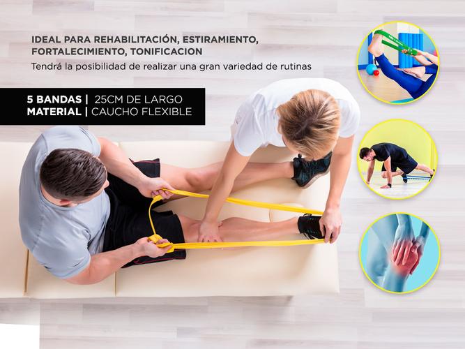 Kit Pelota de Yoga Gadnic 65cm + Bandas de resistencia + Inflador  - 3