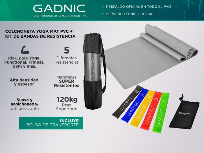 Colchoneta Yoga Mat PVC  Kit de Bandas de Resistencia - 1