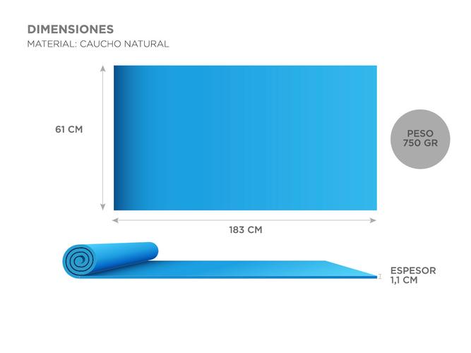 Colchoneta Yoga Mat NBR + Kit de Bandas de Resistencia - 3