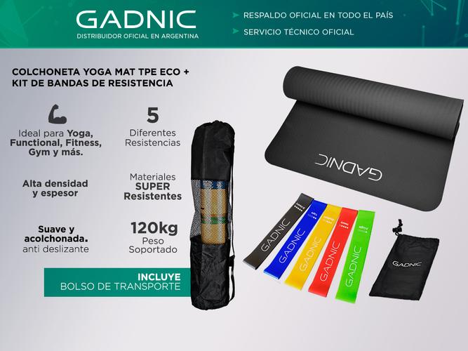 Colchoneta Yoga Mat TPE ECO + Kit de Bandas de Resistencia - 1