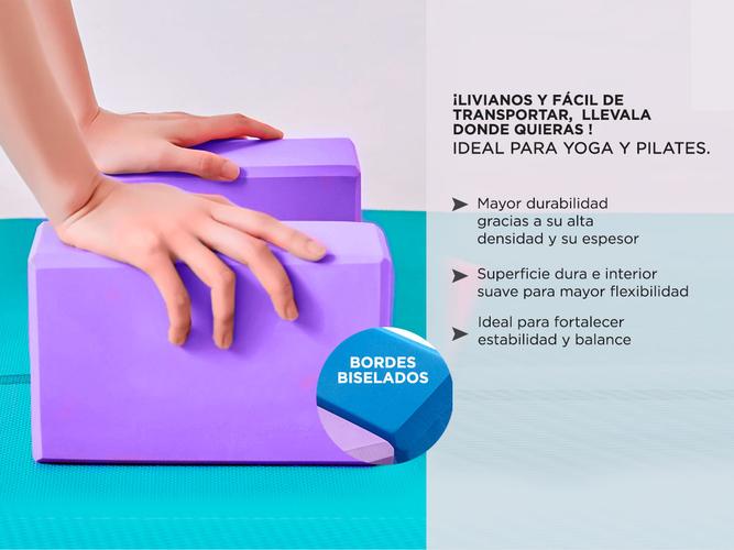 Kit Pelota Yoga 75cm + Ladrillos + Banda  - 2