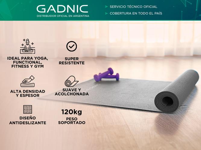 Colchoneta Yoga Mat Gadnic PVC 173x61cm 6mm - 1