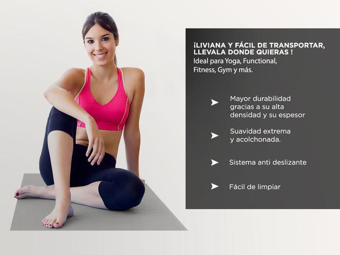 Colchoneta Yoga Mat Gadnic PVC 173x61cm 6mm - 2