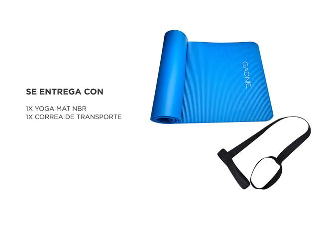 Colchoneta Yoga Mat Gadnic NBR + Correa - 6
