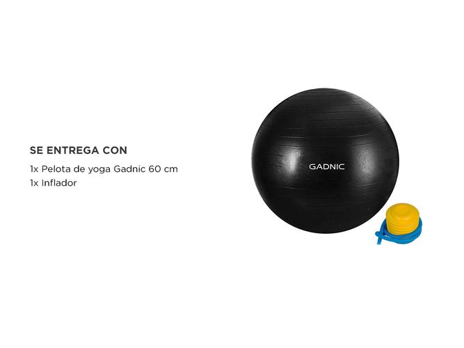 Pelota De Yoga Gadnic 60 m  Inflador  - 4