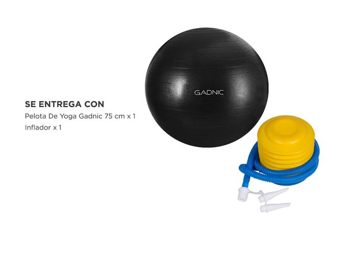 Pelota De Yoga Gadnic 75cm + Inflador  - 4