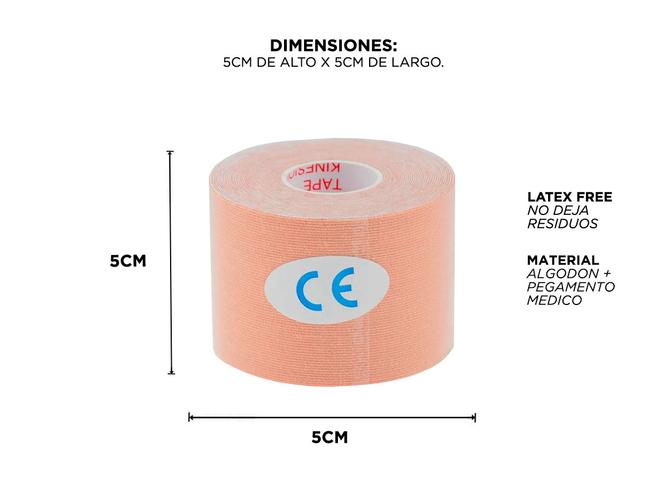 Kit x6 Cinta Neuromuscular de Terapia Kinesiología - 5