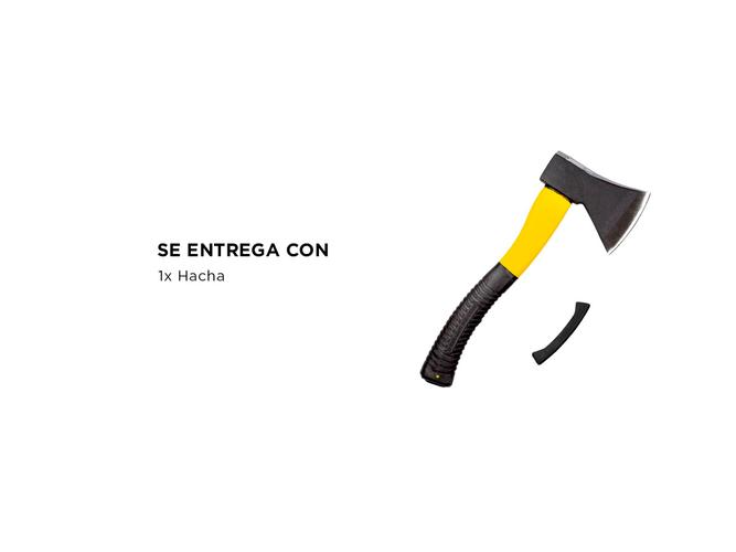 Hacha con Mango de Fibra Gadnic Acero de Alto Carbono - 4