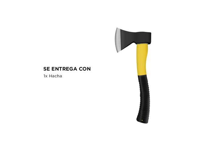 Hacha con Mango de Fibra Gadnic Acero de Alto Carbono - 4