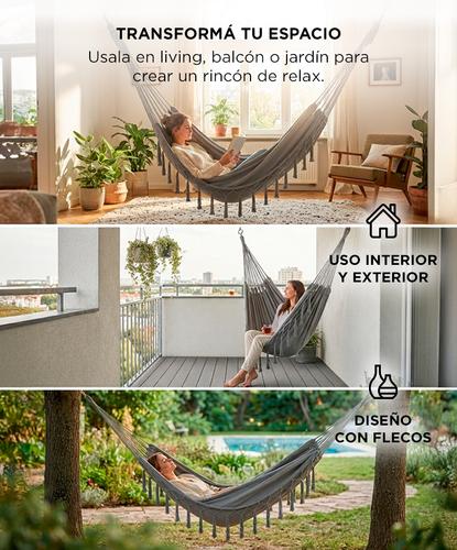 Hamaca Paraguaya Gadnic Silla Colgante Reforzada - 4