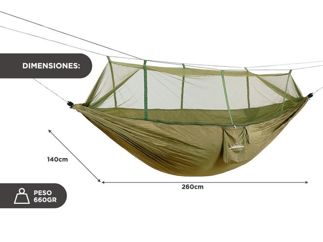 Hamaca Mosquitera Colgante South Port by GADNIC HAMMO500 Portátil - 4