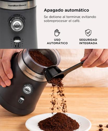 Molinillo De Café Electrico Hamilton Beach 80396C Automático 14 Tazas 5 Niveles  - 2