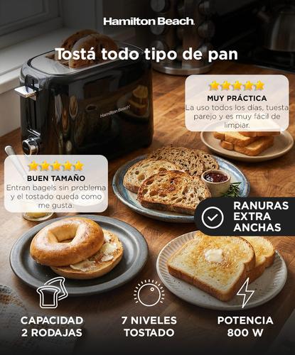 Tostadora Hamilton Beach 22217AR  800W 7 niveles 2 rodajas  - 1