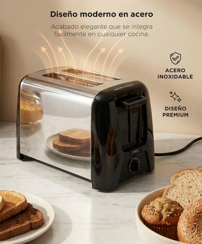 Tostadora Hamilton Beach 22614VAR Acero Inoxidable 2 rodajas 750W 7 niveles - 2