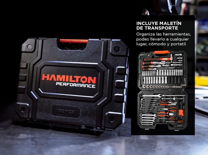 Set De Herramientas Hamilton Perfomance 152 Piezas Acero Cromado Maletin Mecanico JB152 - 3