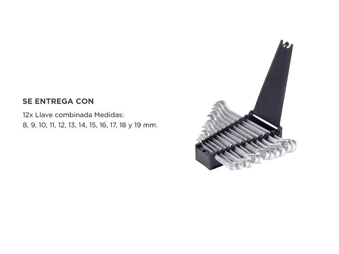 Set Juego Llaves Combinadas Hamilton 8-19mm Acero JCM12G - 5