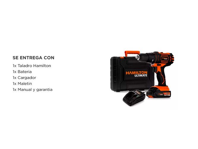 Taladro Atornillador Inalambrico Hamilton Ultimate Led 20v - 5