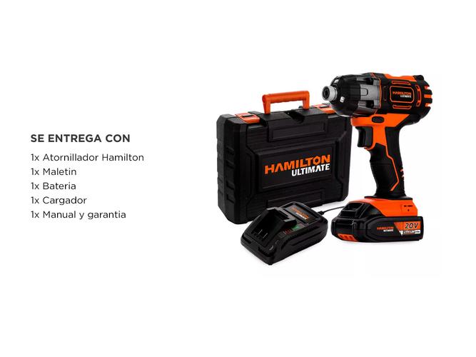 Atornillador Destornillador Inalambrico Hamilton Vel Variable Led 3000rpm ULT112 - 5
