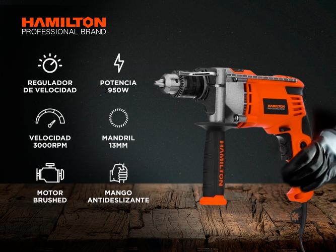 Kit Herramientas Electricas Hamilton Taladro Lijadora Amoladora  - 1
