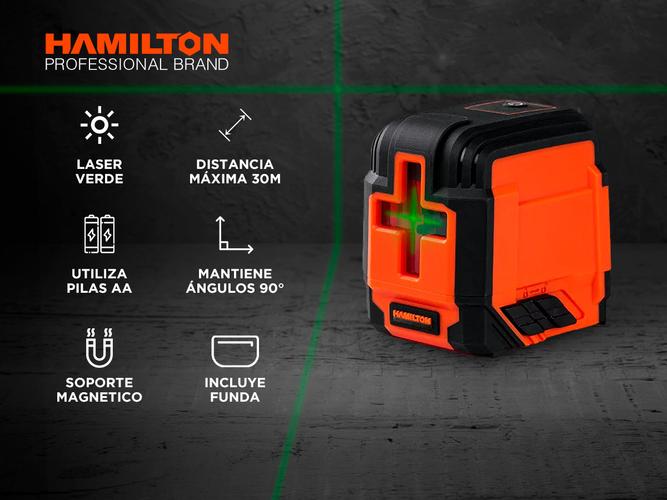 Nivel Laser Hamilton Autonivelante 30mts Soporte Funda - 1