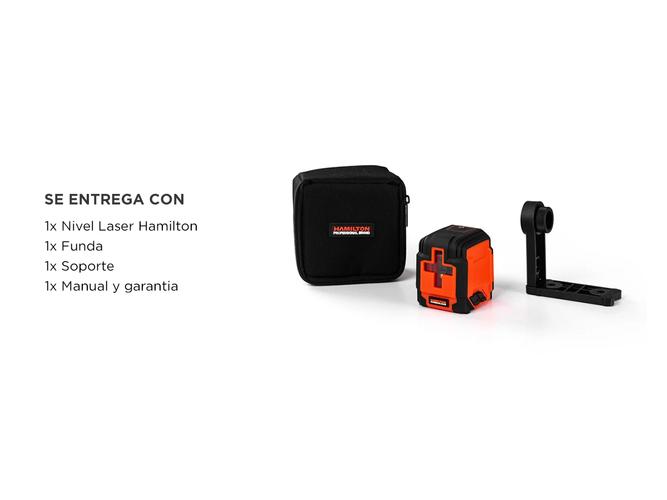Nivel Laser Hamilton Autonivelante 30mts Soporte Funda - 5