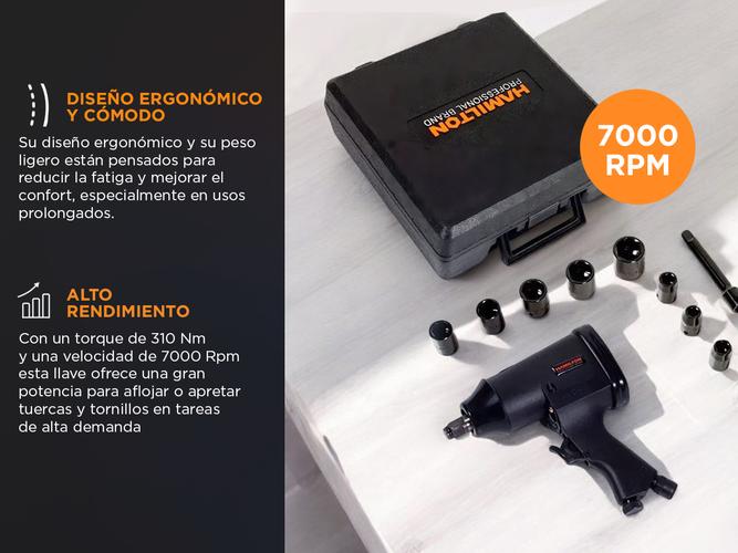 Llave Impacto Neumática Hamilton HN10K - 2