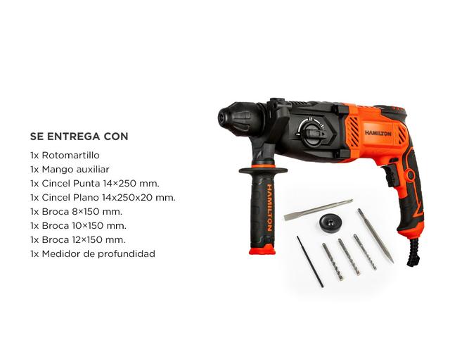 Rotomartillo Sds Plus Hamilton 1050w 35 J HRM001 - 5
