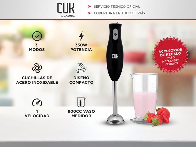 Minipimer Licuadora de Mano Gadnic MP700 + Vaso Medidor  - 1