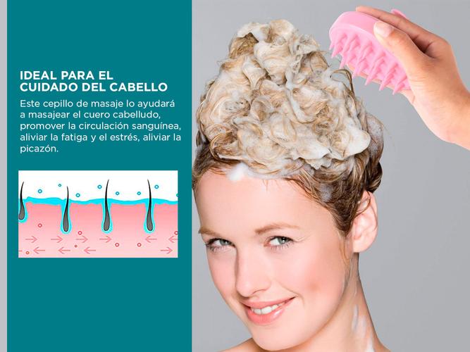 Masajeador De Cuero Cabelludo Gadnic Cepillo De Silicona  - 2