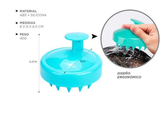 Masajeador De Cuero Cabelludo Gadnic Cepillo De Silicona  - 4