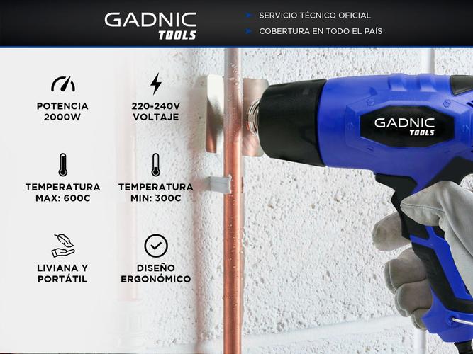 Pistola de Calor Gadnic Progun 1800w  Puntas Adicionales - 1