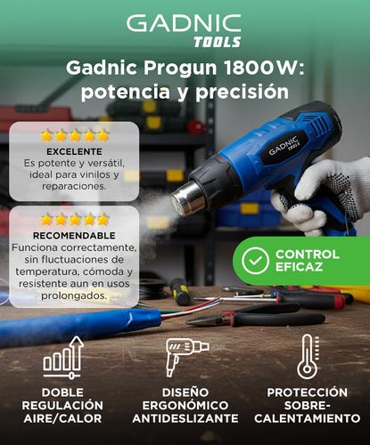 Pistola de Calor Gadnic Progun 1800w  Puntas Adicionales - 1