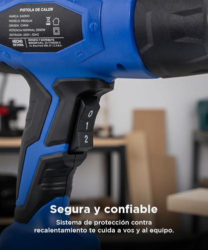 Pistola de Calor Gadnic Progun 1800w  Puntas Adicionales - 4