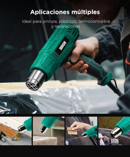 Pistola de Calor Bron By Gadnic GH2000 Potente 2000W Boquillas Intercambiables Seguridad Eléctrica - 4