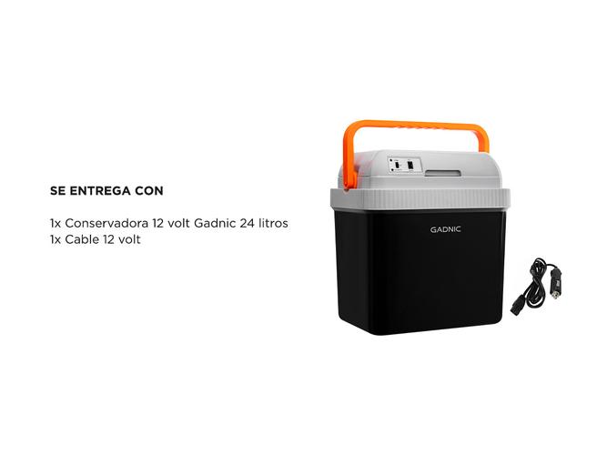 Heladera Portátil Gadnic H800 Eléctrica 12v 24Lts Conserva Frío y Calor - 6