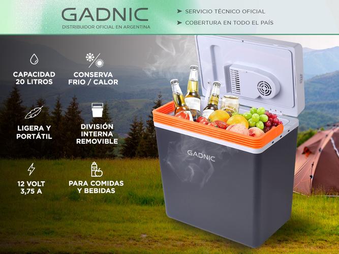 Heladera Portátil Gadnic H700 Eléctrica 12v 20Lts Conserva Frío y Calor - 1