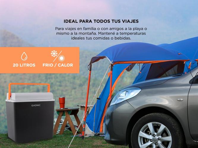 Heladera Portátil Gadnic H700 Eléctrica 12v 20Lts Conserva Frío y Calor - 2