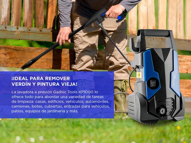 Hidrolavadora Gadnic KP1000 Alta Presión 1400w 120Bar Microfibras - 3