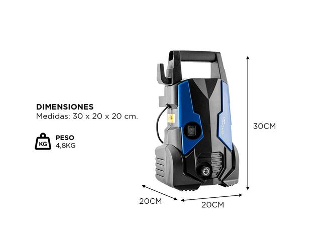 Hidrolavadora Gadnic KP1000 Alta Presión 1400w 120Bar Microfibras - 4